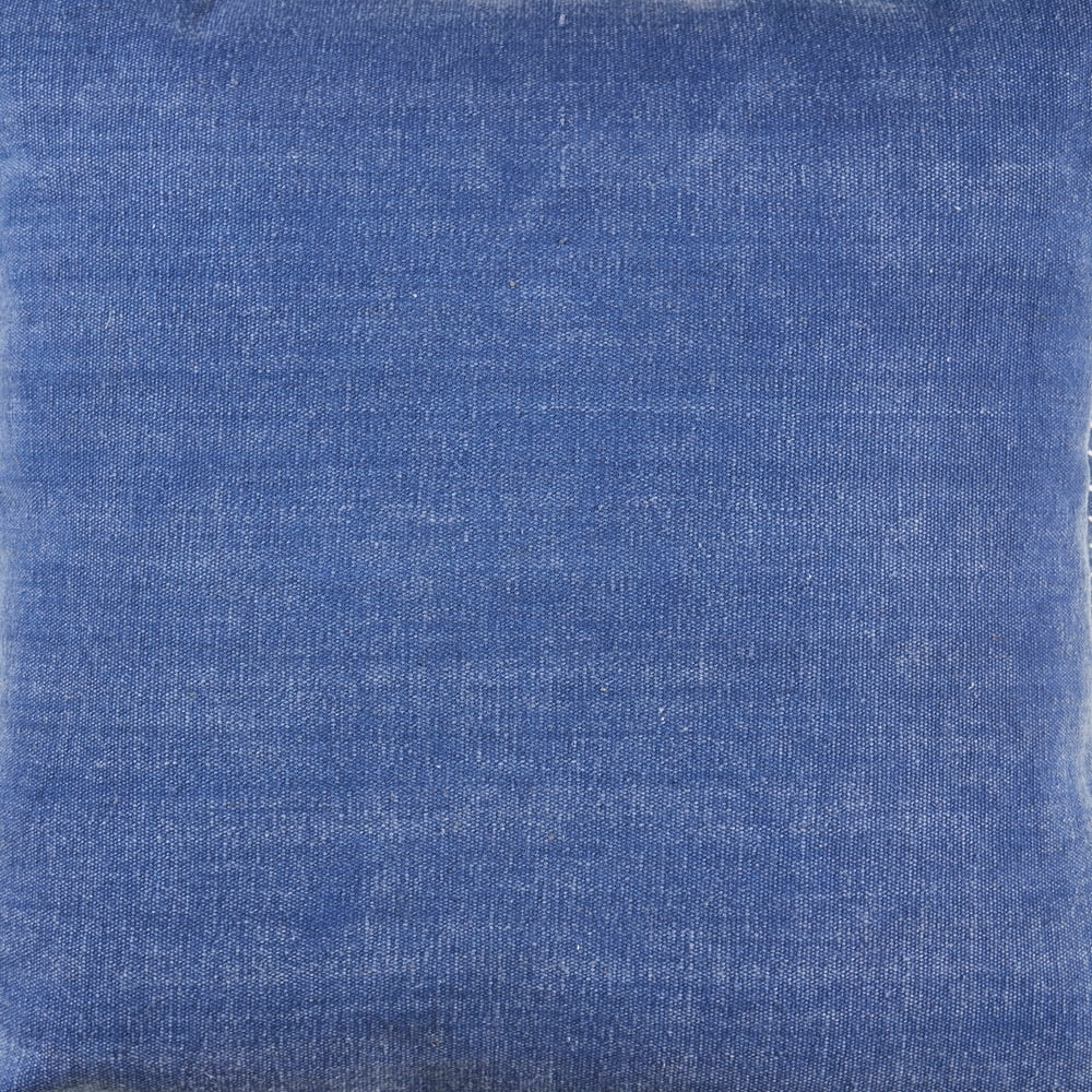 Ox Bay Twilight Blue Solid Organic Cotton Square 2 Piece Pillow Feather Filled Set