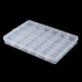 thumbnail image 4 of Uxcell Household Plastic 24 Compartments Jewelry Earring Bead Container Storage Case Clear, 4 of 6