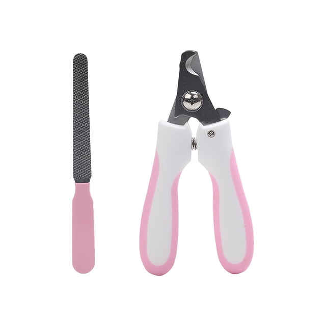 Professional Dog Nail Clippers with Safety Guard & File - Ergonomic Pet Grooming Tool for Large & Medium Dogs