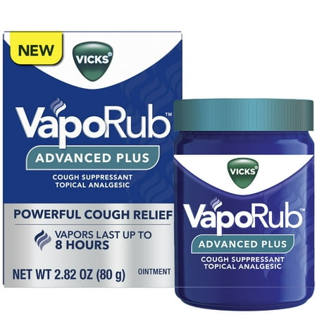 UPC 323900030862 product image for Vicks VapoRub Advanced Plus Cough Suppressant Topical Chest Rub  Analgesic Ointm | upcitemdb.com