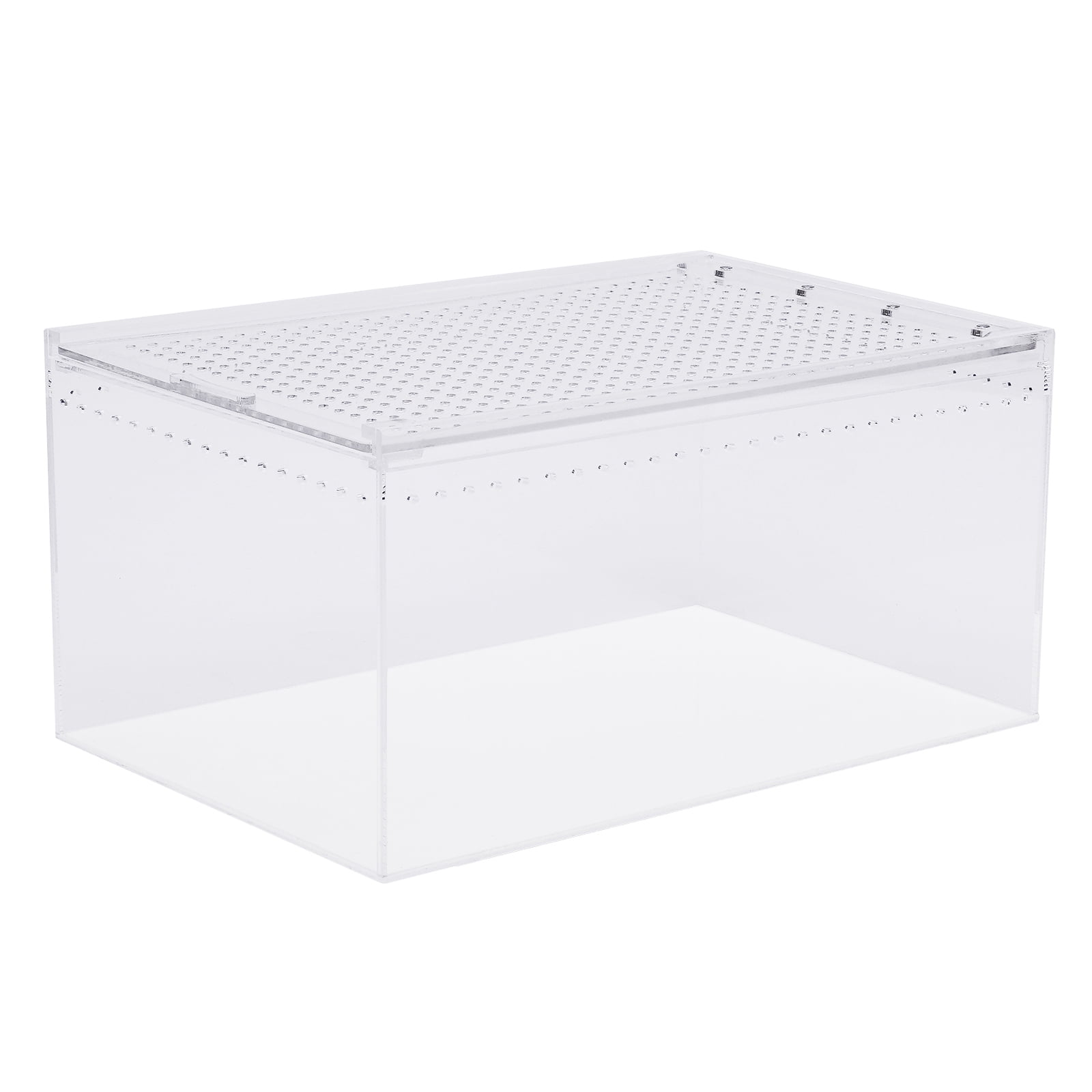 Dwellnix Transparent Pet Feeding Box Large Size Acrylic Plant Pet Reptile Terrarium Tank