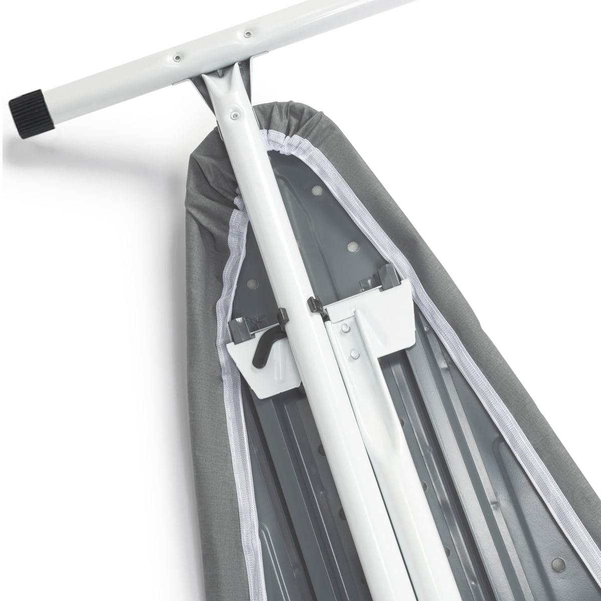 Seymour Home Products Adjustable Height, Freestanding T-Leg Ironing Board with enhanced grip feet, Solid Gray