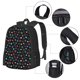 thumbnail image 2 of Fotbe Multi-Colored Stars Mochila para Hombre y Mujer - Tela Oxford 600D Resistente - Mochila Impermeable de Gran Capacidad para Escuela, Viajes y Senderismo, 2 of 6