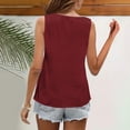 thumbnail image 5 of AherBiu Summer Tank Tops for Women Ruched Square Neck Wide Strap Casual Comfy Fitting Shirts Camisole, 5 of 5