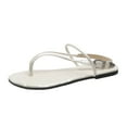 thumbnail image 3 of AXXD Beige Sandals for Women New Summer Flat Bottom Pintoed Roman Shoes Beach Sandals, 3 of 5