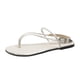 thumbnail image 1 of Amzcrzy Zapatos de mujer,Zapatos de mujer,Zapatillas de mujer, Sandalias romanas con punta plana y puntera para mujer, de verano, a la moda, para playa Sandalias Mujer Zapatillas De Casa, 1 of 5