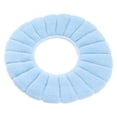 thumbnail image 4 of Funda para asiento de inodoro, cálida, suave, cómoda, lavable, reutilizable, antideslizante, reemplazo de almohadilla para asiento de inodoro, color azul, 4 of 5