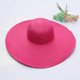 thumbnail image 3 of ¡Rebajas! Sombrero Fdelink para el sol, con protección UV, para verano, para mujer, ancho, de paja, para playa, para niña, plegable, rosa fuerte., 3 of 3