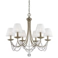thumbnail image 4 of Mirabella 6 Light Chandelier in Golden Aura with metal candlesticks, 4 of 10