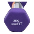thumbnail image 4 of Par Mancuernas Pesa Neopreno 2 Kg Likefit Para Entrenamiento LikeFit Mancuerna de neopreno, 4 of 4