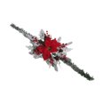 thumbnail image 3 of simhoa Christmas Mailbox Swag Decoration Easy Use Christmas Wreath for Home Holiday Red Flower, 3 of 8