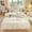 White, variant on 3 Pieces Botanical Floral Beige Pink Flower Queen Duvet Cover Vintage Style Soft Cotton Garden Floral Aesthetic Bedding Set