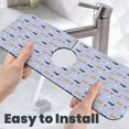 thumbnail image 6 of Sikiie Dogs Are Running Splash Guard for Sink Faucet-1 PC Super Absorbent Fast Drying Mat Sink Gadgets-Splash Guard for Kitchen, Sink Mat, 6 of 7