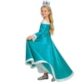 thumbnail image 2 of Guvpev G'irl's Deluxe Princess Dress, Halloween Off-Shoulder Fancy Dress Costume with Crown & Wand Accessories, Video Game Character Cosplay Outfit for Halloween Dress up & Birthday Party, 2 of 10