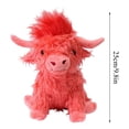 thumbnail image 2 of 9.8Inch Cute Highland Cow Stuffed Animal Plush Doll, Perfecr Birthday Christmas Holiday Valentines Gifts, Easter Basket Stuffers, 2 of 4