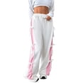 thumbnail image 2 of Women Sweatpants Valentine's Day Bow Print Trendy Elastic Waist Athletic Pants Casual Trousers With Pocket White L, 2 of 7