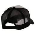 thumbnail image 4 of Vlogger Button Heat Transfer PET Spun Mesh Cap - White Black OSFM, 4 of 5
