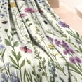 thumbnail image 3 of Pioneer Flower and Butterfly Blanket,Comfortable Soft Flannel Throw Blanket,All Season,Warm Lightweight Blankets for Sofa Bed Couch Living Room Chair,60"x80"(150x200cm), 3 of 4