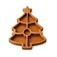 thumbnail image 2 of Christmas Tree Serving Platter with Divided Tray, Snack & Dessert Wooden Food Tray, Cute Charcuterie Board for Holiday Parties, Cheese, Fruits, Candy Display(A), 2 of 7