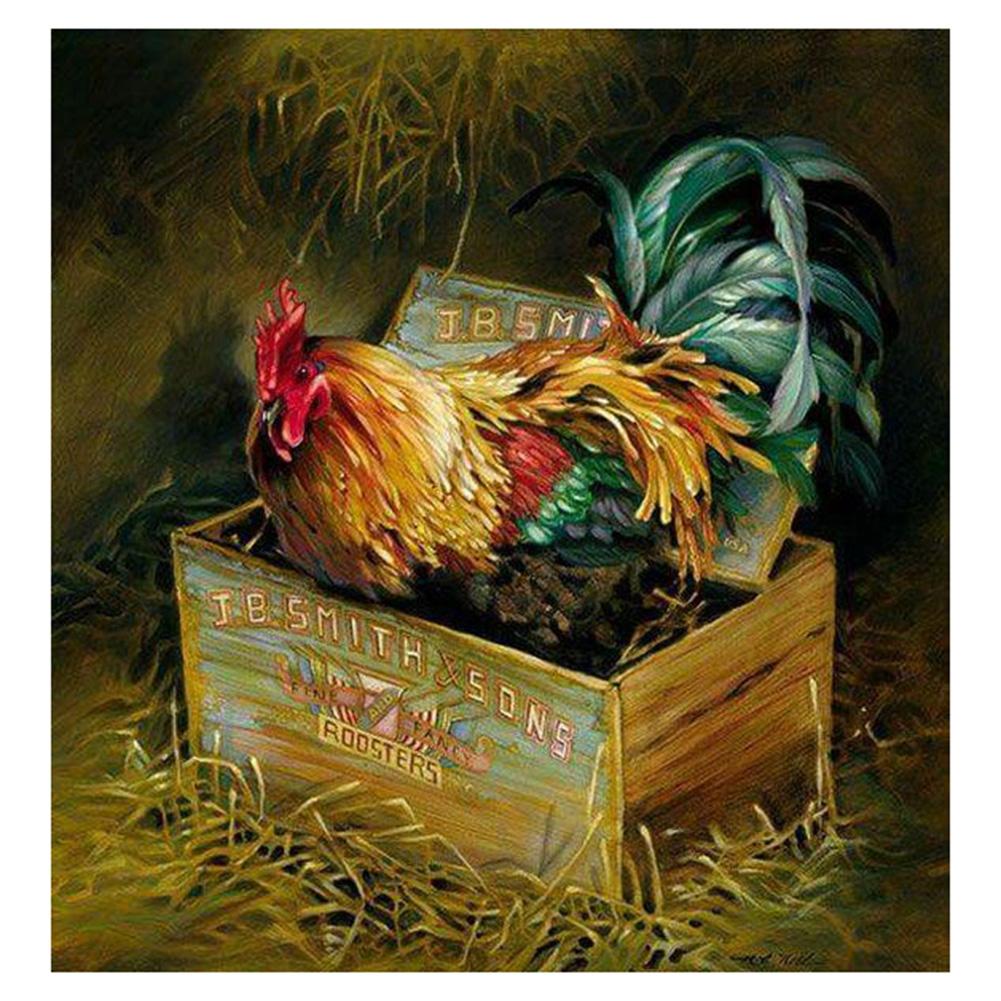 Rooster Diamond Painting Kits 5D Full Drill Diamond Embroidery Dots Rooster Diamond Painting Kits 5D Full Drill Diamond Embroidery Dots