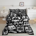 thumbnail image 2 of YST Boys Gamer Comforter Set Toddler, Gaming Bedding For Kids, Gamepad Video Games Controller Bedding Comforter Sets Black White Sketch Bedroom Decor Duvet Insert, 2 of 7