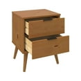 thumbnail image 2 of From the Tree Furniture Compact Modern Solid Wood Nightstand, 2-Drawer, 2 of 7
