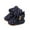 Blue, variant on TAIAOJING Baby Girls Boys Star Print Booties Soft Non- Sole Winter Warm Cozy Toddler First Crib Shoes Cute Footwear 9-18 Months