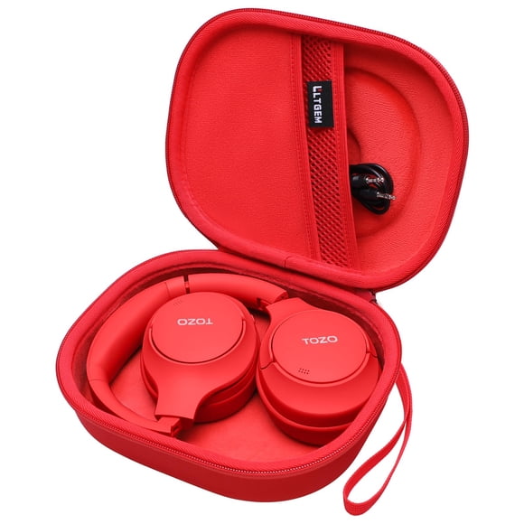 Estuche para Auriculares LTGEM para TOZO HT2 Serie Tune Rojo 21x17x7 cm