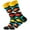 B, variant on XUFLVPSEF Adult Unisex Lattice Geometry Printing Colorful Street Personality Medium Socks No Show Socks Gym Golf Tennis Athletic Socks Work Socks