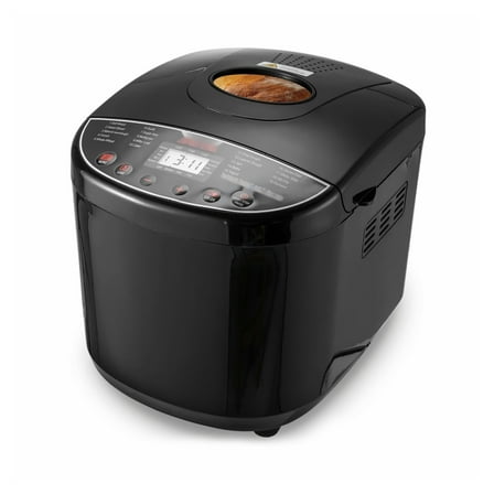 Bread Maker 2LB, 19-in-1 Automatic Dough Machine, Nonstick, 3 Crust Colors, Compact Bread Baking Machine for Home Use, Gluten-Free, Jam & Cake