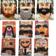 thumbnail image 2 of Accesorios de simulación de barba de Halloween, suministros para fiestas de barba falsa negra, barba de disfraces, barba falsa, bigote, 2 of 6