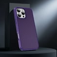 thumbnail image 5 of Allytechgroup Slim Carbon Fiber Texture Phone Case for Apple iPhone 16 Pro, Shockproof Soft TPU Bumper, Raised Edge Camera and Screen Protection, Lightweight Anti-Slip Cover, Purple, 5 of 9