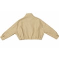 thumbnail image 6 of Forever 21 Faux Leather Belted Cropped Jacket, Color-Cream, Size-M, 6 of 6