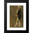thumbnail image 2 of Jean-Paul Laurens 13x18 Black Modern Framed Museum Art Print Titled - The Steel Vault, Silhouette of the Marquis De Lafayette (1889), 2 of 5