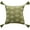 Green, variant on Fennco Styles Hand Beaded Embroidery Ginkgo Leaf Throw Pillow with Tassel 18" W x 18" L - Blue Leaves Cotton Cushion for Home, Couch, Living Room, Bedroom and Office Décor