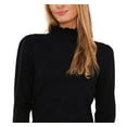 thumbnail image 2 of CeCe Womens Ruffled Ribbed Trim Mock Turtleneck Sweater, 2 of 3
