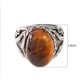 thumbnail image 2 of Anillo de plata de ley con ojo de tigre natural para hombre, talla 10 ER, 2 of 5