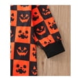 thumbnail image 6 of Qmyliery Newborn Baby Hooded Romper, Plaid Grimace/Pumpkin Printed Long Sleeve Overalls, Casual Simple Style Jumpsuit, 6 of 9