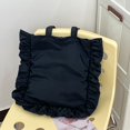 thumbnail image 3 of Hsqqdc Elegant Vintage Hobo Shoulder Bag, French Style Ruffle Large Capacity Tote, 3 of 7
