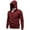 Wine, variant on Men's Fall Winter Sweater,Knit Sweater Coat With Detachable Hood Winter Warm Lined Long Sleeve Pullover Casual Outerwear Jacket For Fall Season