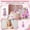 A001- Style A, variant on Number 2 Candle, Birthday Cake Candle, Decorative Beads, Pink Butterfly Decorations, Pastel Birthday Decorations, Girls Birthday Party Decorations, 4 in Tall, 1 Pc