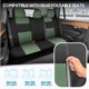 thumbnail image 4 of Juego completo de fundas para asientos de coche BDK PolyPro, verde sobre negro, 4 of 9