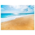 thumbnail image 2 of Serene Beach and Sun Daylight - Modern Beach Canvas Art Print, 2 of 3