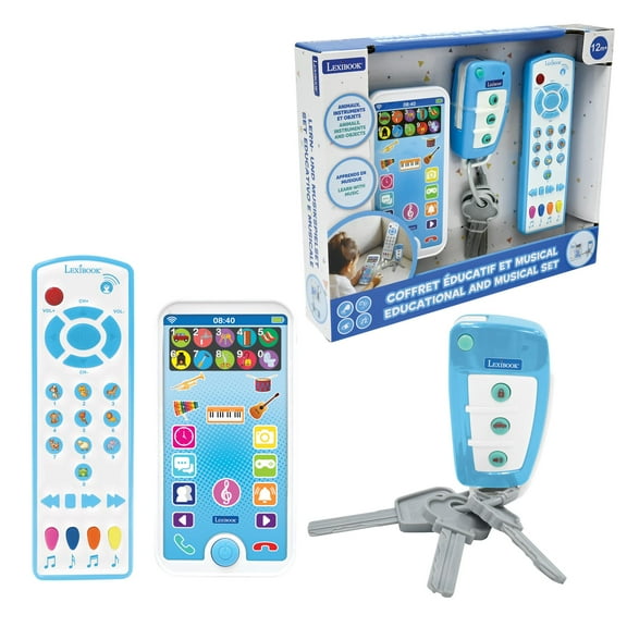 Lexibook Educational Cell Phone, Remote Control and Keychain - PS125