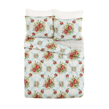 The Pioneer Woman Vintage Floral Cotton Full/Queen Quilt