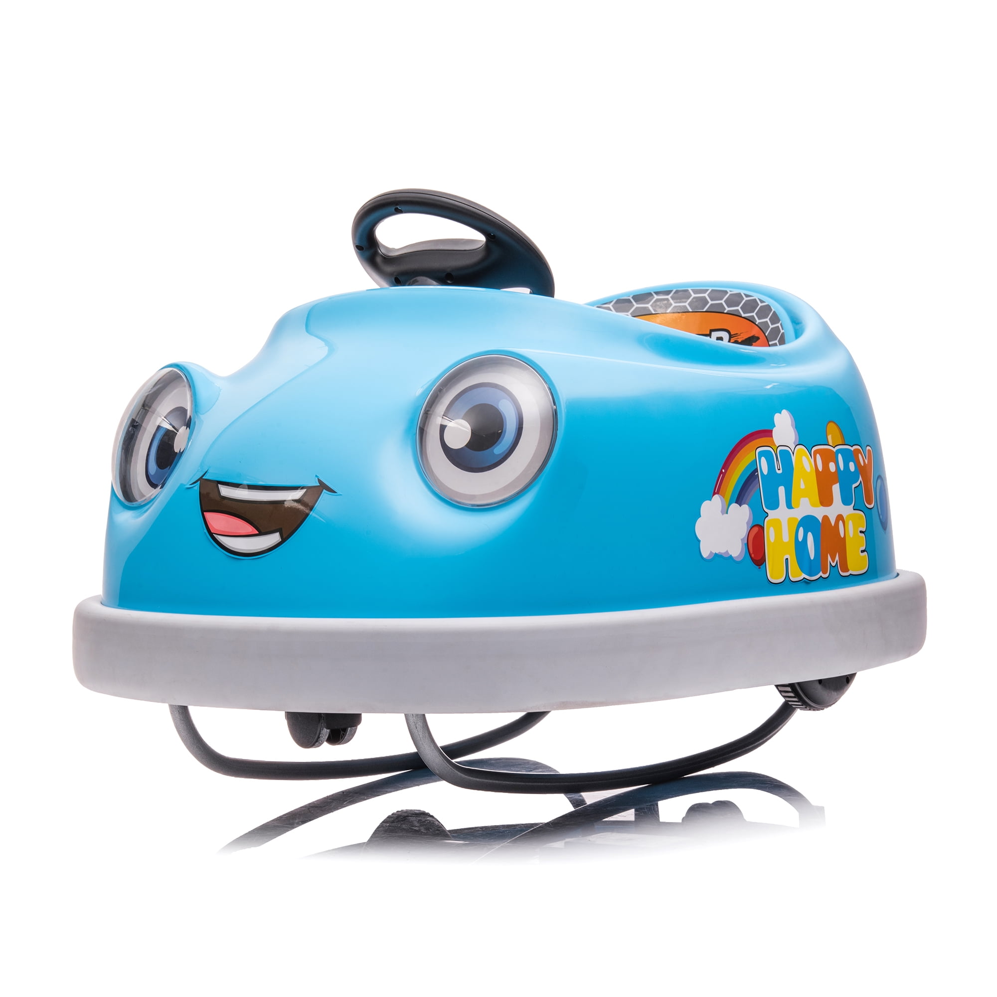 CIPACHO Ride On Bumper Car for Kids, 12V Electric Vehicle Ride on Toys with Remote Control, Colorful Flashing Lights, Battery Powered, with Pushrod Dinner Plate USB, Blue CIPACHO Ride On Bumper Car for Kids, 12V Electric Vehicle Ride on Toys with Remote Control, Colorful Flashing Lights, Battery Powered, with Pushrod Dinner Plate USB, Blue