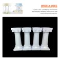 thumbnail image 4 of 8 Uds columna romana pilares para pastel soportes escalonados para pastel blanco soportes para pastel soportes de exhibición para postres de mesa estatua de pilar romano de plástico, 4 of 5