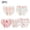 Multicolor2, variant on YUANxueke Teen Girls Cotton Underwear 5-Pack, Bowknot Trim Soft Briefs, Comfortable Breathable Panties,14 Years