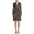 thumbnail image 2 of C. Wonder Women's Long Sleeve Self Tie Wrap Dress, 2 of 6