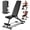 Black and Brown 660 lbs, variant on BAOKALER Adjustable Weight Bench, Adjustable Workout Bench with Resistance Bands, Multi-Function Strength Training Bench Press Exercise Equipment for Home Gym